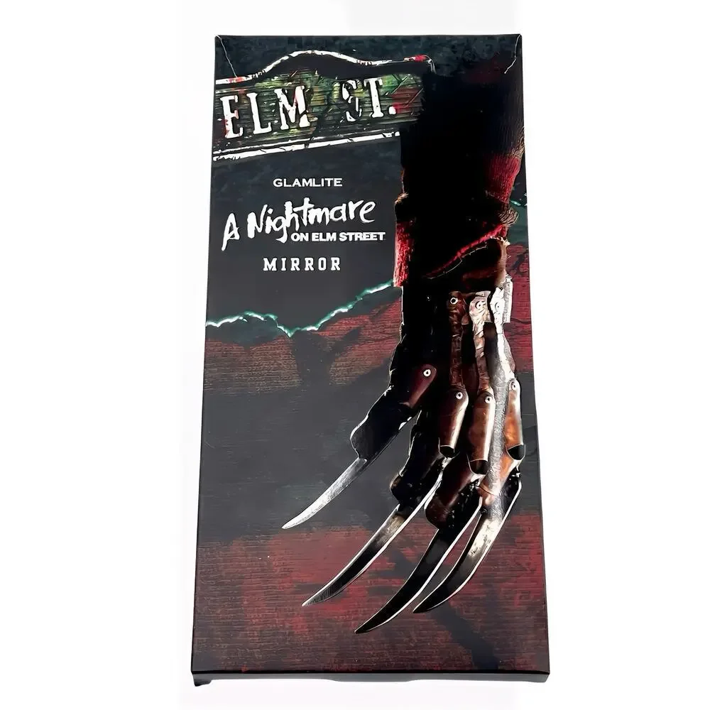 Glamlite Nightmare On Elm Street Freddy Krueger Horror Makeup Hand Mirror Rare